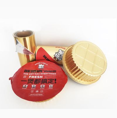 Łatwo peeling AL Wypieczętowanie cieplne folia pokrywająca do jogurtu Mleko lody PS / PP / PE / PET / papierowe szklane