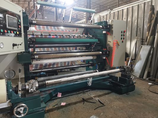 PLC Control Vertical Slitting Machine Coating Paper Slitter Rewinder Machine 0 - 200m/Min